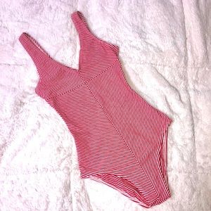 VINTAGE Les Steinhardt Striped Nautical Bodysuit